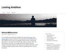 Tablet Screenshot of lackingambition.com